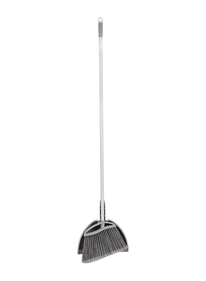 Royalford 33 cm Dustpan and Broom Set | Long Handle, Large and Wide Brush Head, Durable Stiff Bristles, Comfortable Grip | Multicolor | RF12854 - Image 1